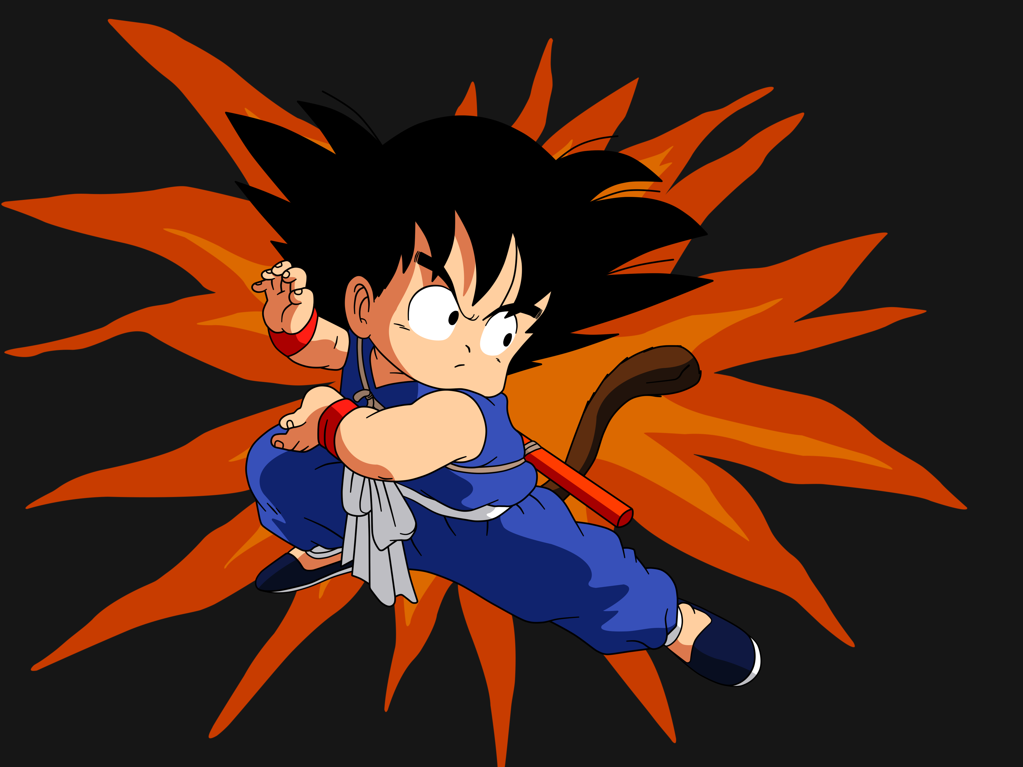 Dragon ball Filho Goku Figura Ex Mystical Adventure Laranja